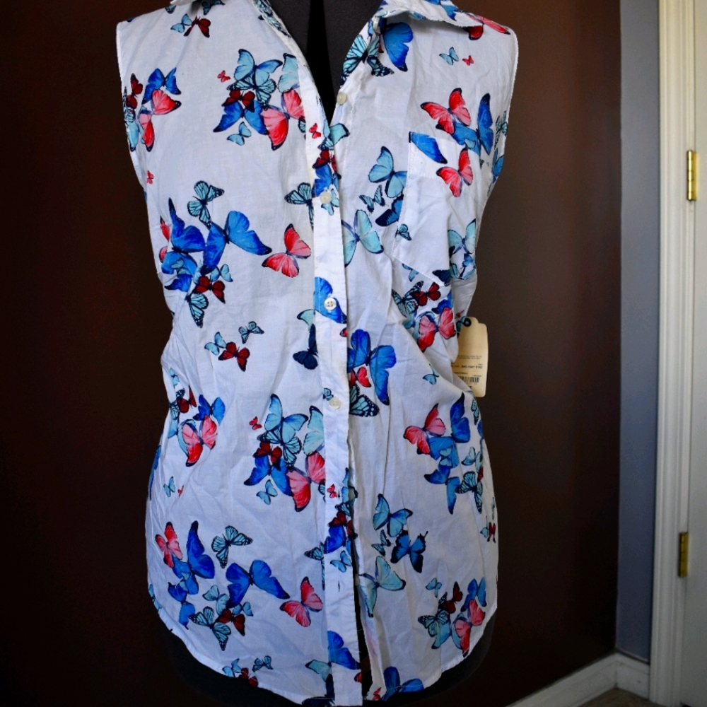 Ladies' Collered Light Sleeveless Top